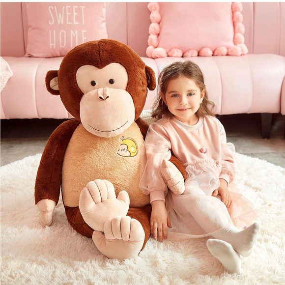 IKASA Large Monkey Stuffed Animal Plush Monkey Toy for Children - Picture 4 of 6